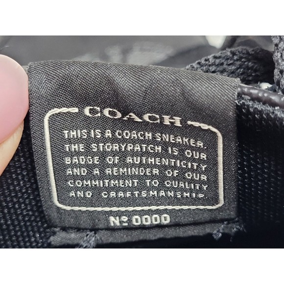 Coach Men Whoes Size 10.5 Gym Black - Picture 13 of 14